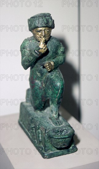 Statuette of a Babylonian worshipper, possibly Hammurabi, dedicated to the God Amurru. Artist: Unknown