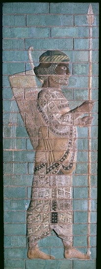Persian enamelled brick archer, 6th century BC. Artist: Unknown