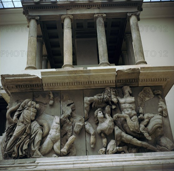 Altar of Zeus detail, 2nd century BC. Artist: Unknown