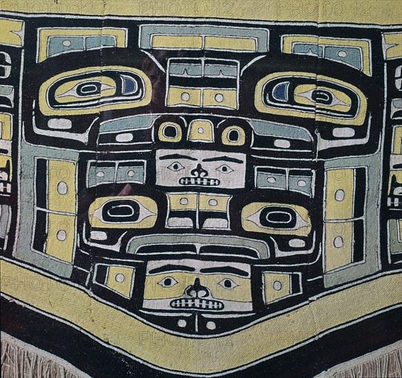 Tlingit Native American blanket. Artist: Unknown