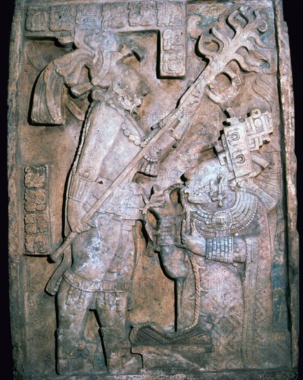 Lintel 24, Maya, Late Classic period, c600-900. Artist: Unknown