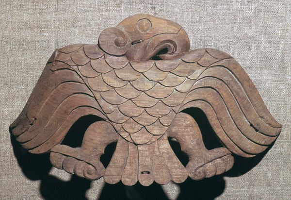 Scythian cedar wood saddle ornament, 5th century BC. Artist: Unknown