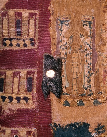 Detail of an Iranian cloth shabrack, found in a Scythian tomb, 5th century BC Artist: Unknown