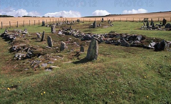Braiid Norse site on the Isle of Man. Artist: Unknown