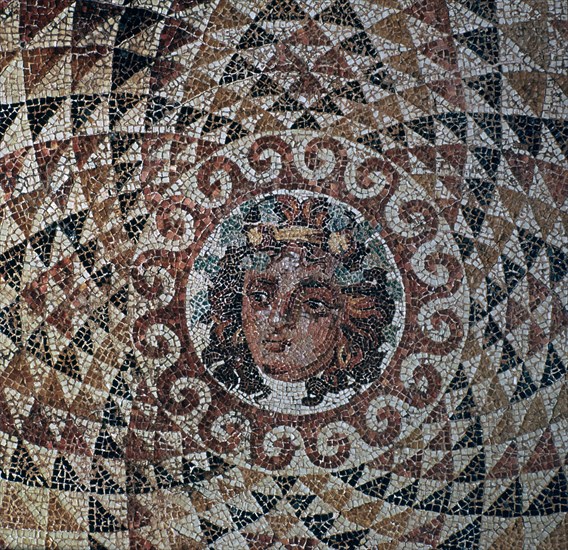 Roman mosaic of Dionysus. Artist: Unknown