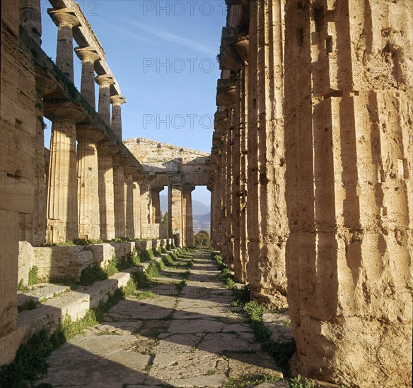 Greek temple of Hera at Paestum, 5th century BC. Artist: Unknown