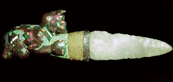 Sacrificial knife, Aztec/Mixtec, Mexico, 15th-16th century. Artist: Unknown