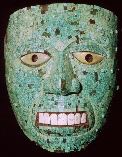 Mask representing a god, Aztec/Mixtec, Mexico, early 16th century.