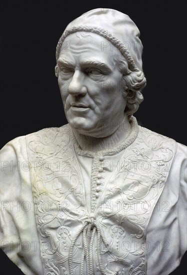 Bust of Pope Clement XIV. Artist: Christopher Hewetson