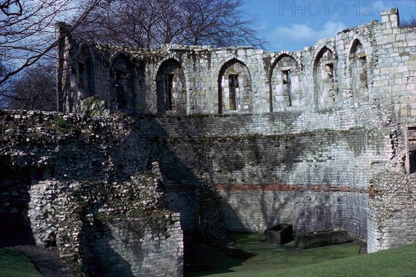 Interior of a Roman and medieval multangular tower in York, 3rd century. Artist: Unknown