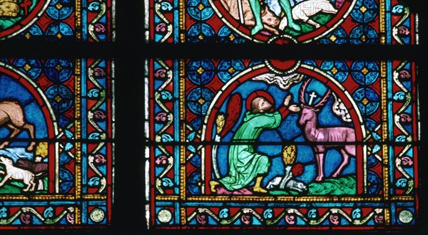 Window detail from Notre Dame of St Eustace, 14th century. Artist: Unknown