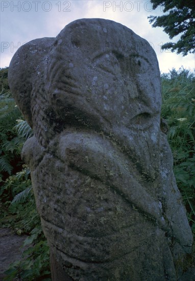 Two headed pagan Celtic figure, 5th century. Artist: Unknown