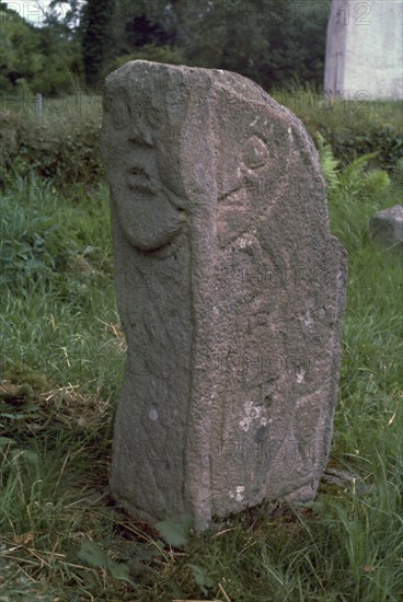 Bishop's stone at Killadeas in Ireland, 6th century. Artist: Unknown