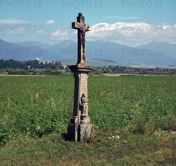 Cross at Paludza in the Czech Republic. Artist: Unknown