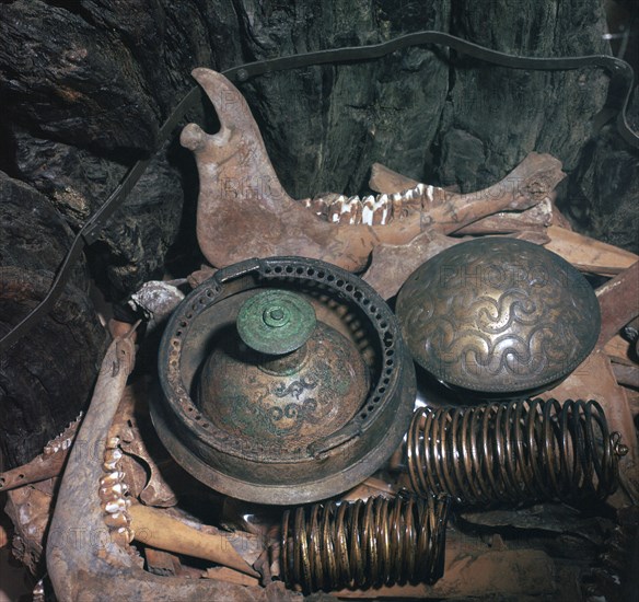 Contents of a sacrificial well in Denmark. Artist: Unknown