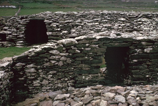 Promontary fort on the Dingle peninsula, 6th century BC. Artist: Unknown