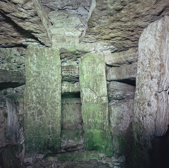 Interior of a Neolithic Passage Grave, 33rd-25th century BC. Artist: Unknown