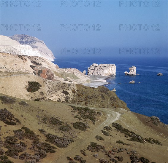 Aphrodite's rock on Cyprus. Artist: Unknown