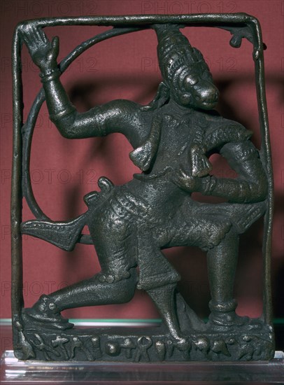 Bronze statuette of the god Hanuman, 11th century. Artist: Unknown