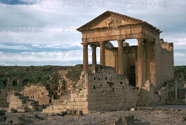 Roman capitol of Dougga, 2nd century. Artist: Unknown