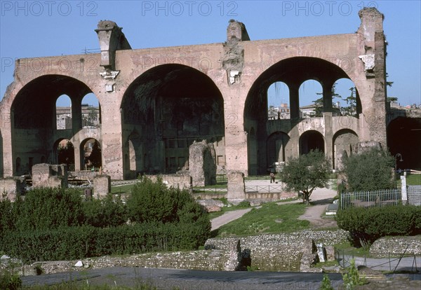 The Basilica of Maxentius or Constantine in Rome, 4th century. Artist: Unknown