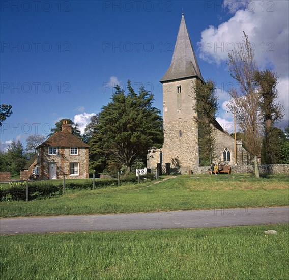 Bosham Church in Sussex, 9th century. Artist: Unknown