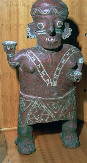 Nayarit figure of a standing man, 2nd century BC. Artist: Unknown