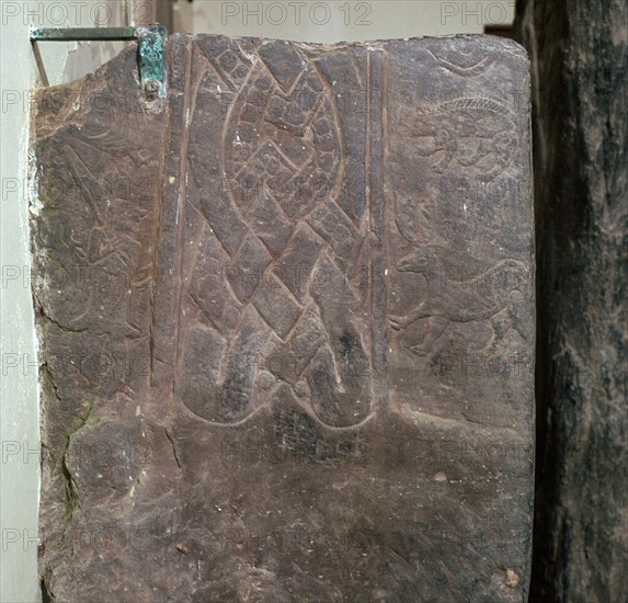 Viking Odin-Stone at Jurby on the Isle of Man, 10th century. Artist: Unknown