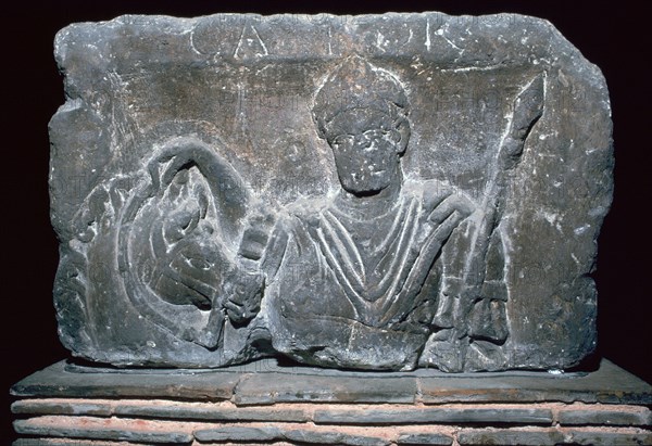 Depiction of Castor with a horse, 1st century. Artist: Unknown