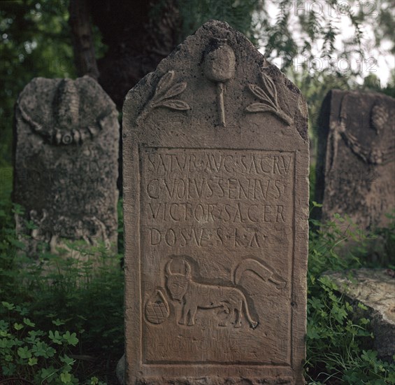 Gravestone to a priest of Saturn in Carthage, 2nd century. Artist: Unknown