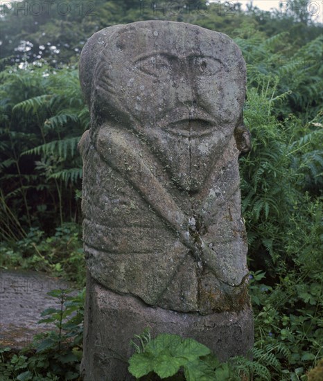 Two-headed Celtic 'Janus' figure, 5th century. Artist: Unknown