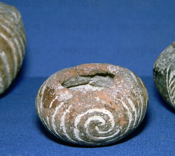 Cycladic decorated pottery bowl, 31st century BC. Artist: Unknown