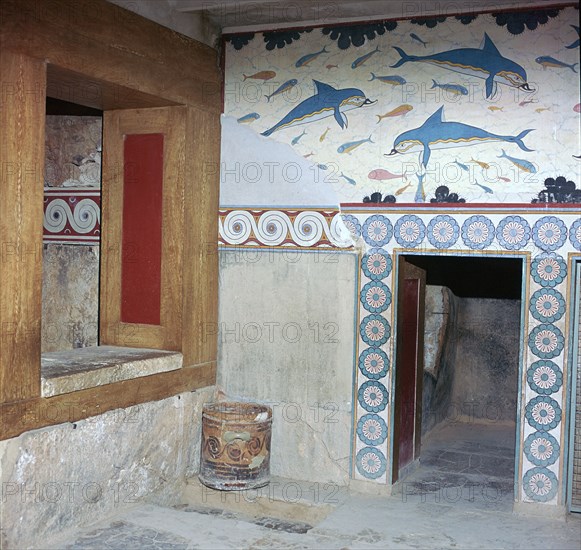 Room in the 'Queen's apartments' in Knossos, 17th century. Artist: Unknown