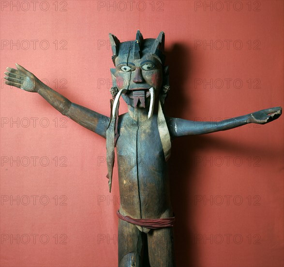 Wooden protective figure from the Nicobar Islands. Artist: Unknown