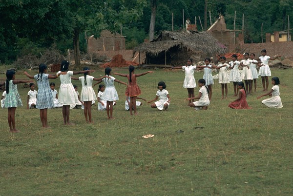 P.E class in Sri Lanka. Artist: CM Dixon Artist: Unknown