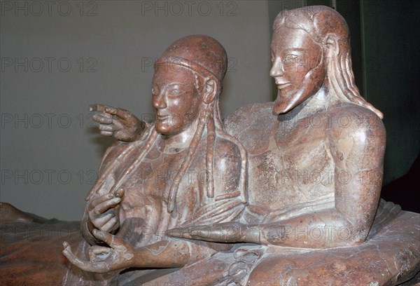 Etruscan sarcophagus of a couple, 6th century BC. Artist: Unknown