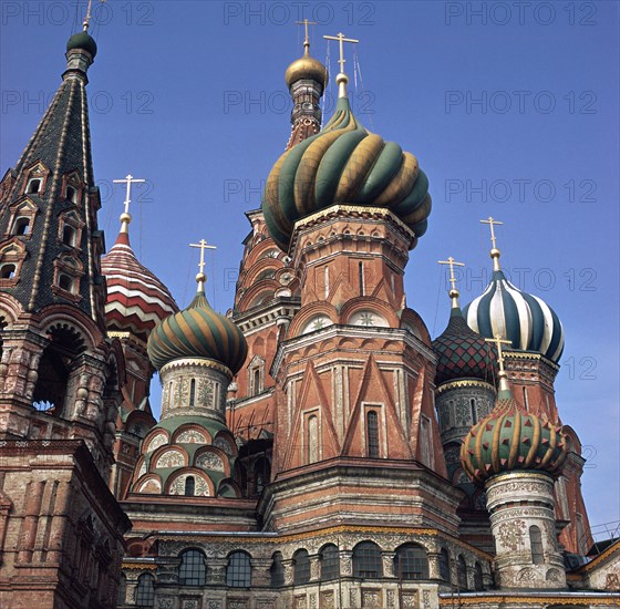 St Basil's Cathedral in Moscow, 16th century. Artist: Unknown