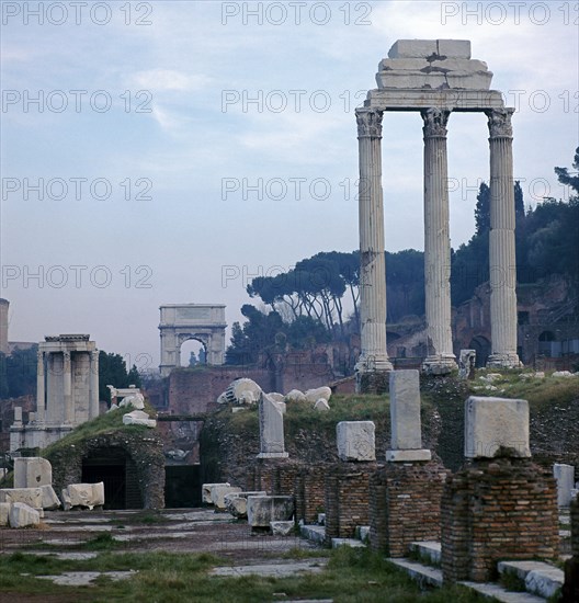 The Roman forum in the evening, 5th century BC. Artist: Unknown