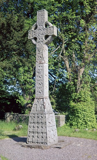 West face of the Celtic Moone high cross, 9th century. Artist: Unknown