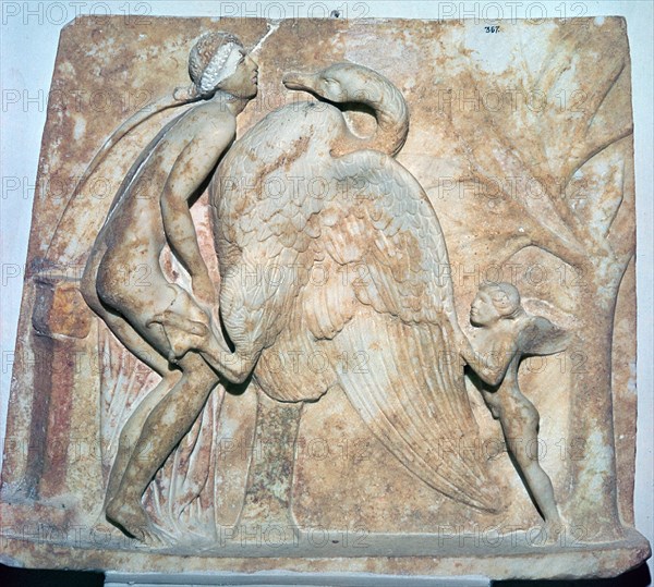 Roman relief of Leda and the Swan, 1st century. Artist: Unknown