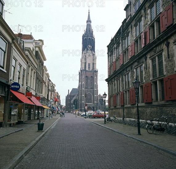 Neue Kerk in Delft, 14th century. Artist: CM Dixon Artist: Unknown