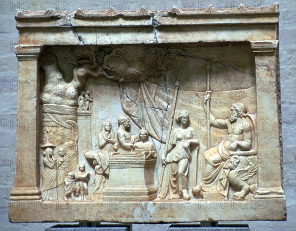 Hellenistic relief of a sacrifice. Artist: Unknown