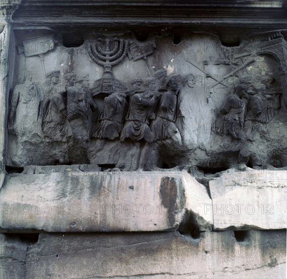 Detail of the arch of the Emperor Titus, 1st century. Artist: Unknown