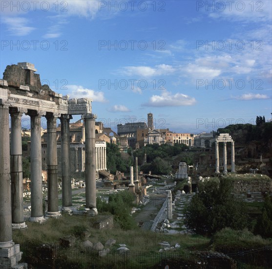 View of the Roman forum, 5th century BC. Artist: Unknown
