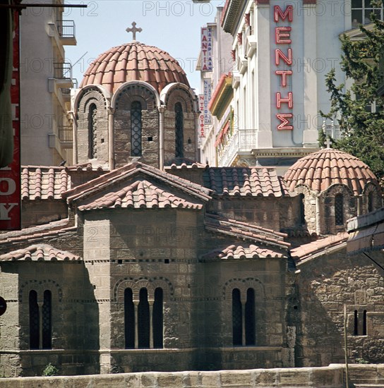 Byzantine church of Agios Eleptherios in Athens, 11th century. Artist: Unknown