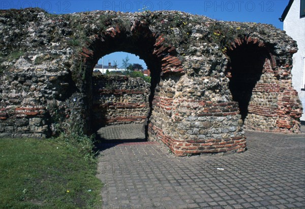 The Balkearne gate in Colchester, 1st century. Artist: Unknown