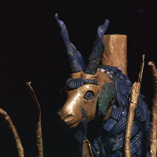 The 'Ram in a Thicket', from Ur, southern Iraq, c2600-c2400 BC. Artist: Unknown
