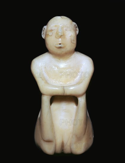 Inuit carving of a human figure, 19th century. Artist: Unknown