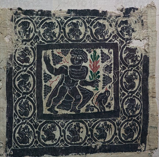 A Coptic textile from Egypt, 3rd century. Artist: Unknown