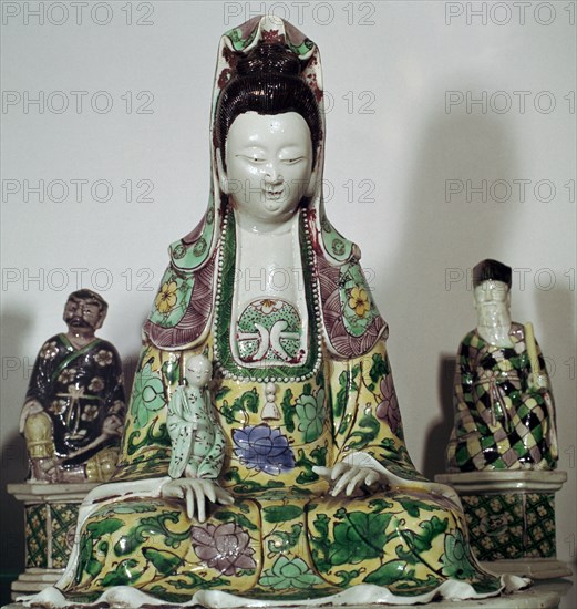 Statuette Chinese of Kuan-Yin, 17th century. Artist: Unknown